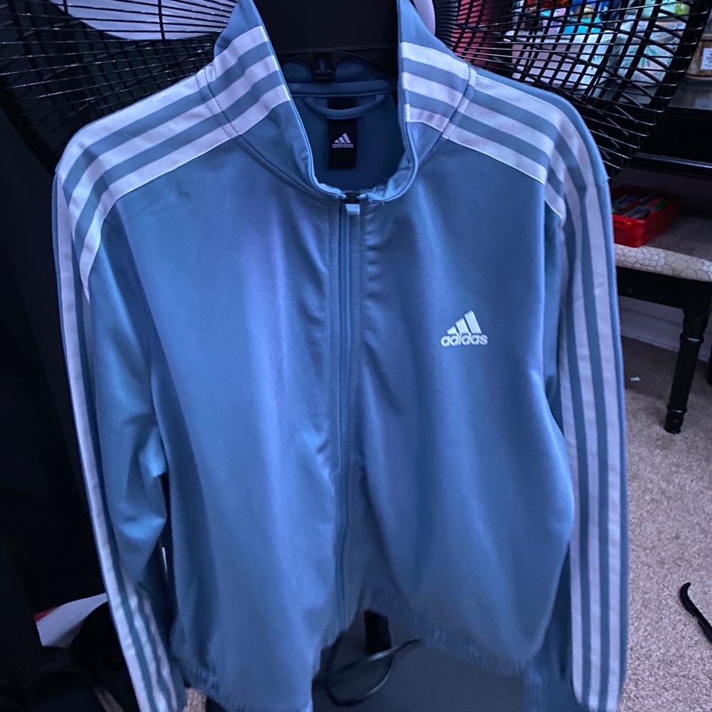 adidas jumpsuit jacket, size L